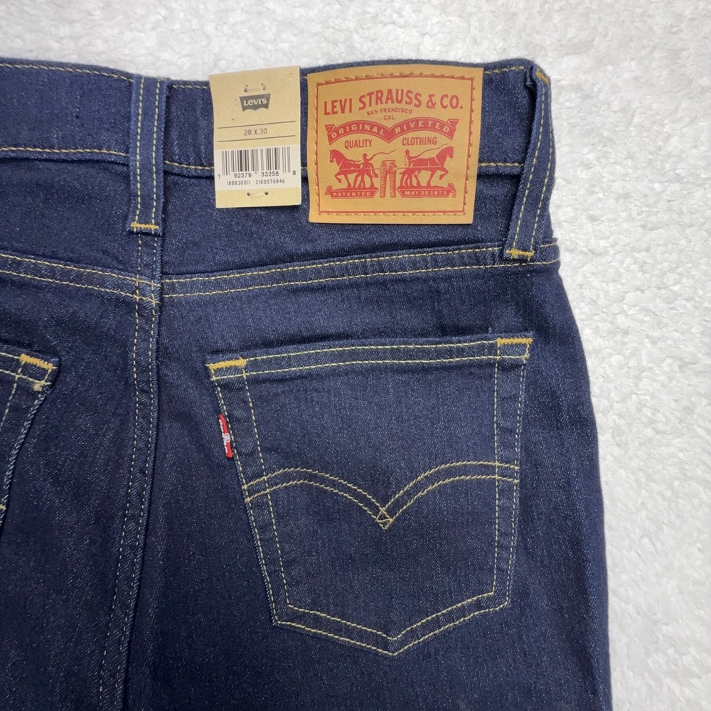 Levis 724 High Rise Straight Jeans Womens 28x30 Dark Wash‎ Blue Denim 18883-0011